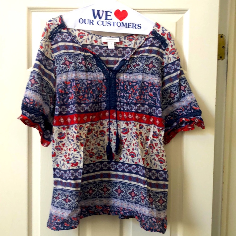 Motherhood maternity peasant shirt - Picture 1 of 4